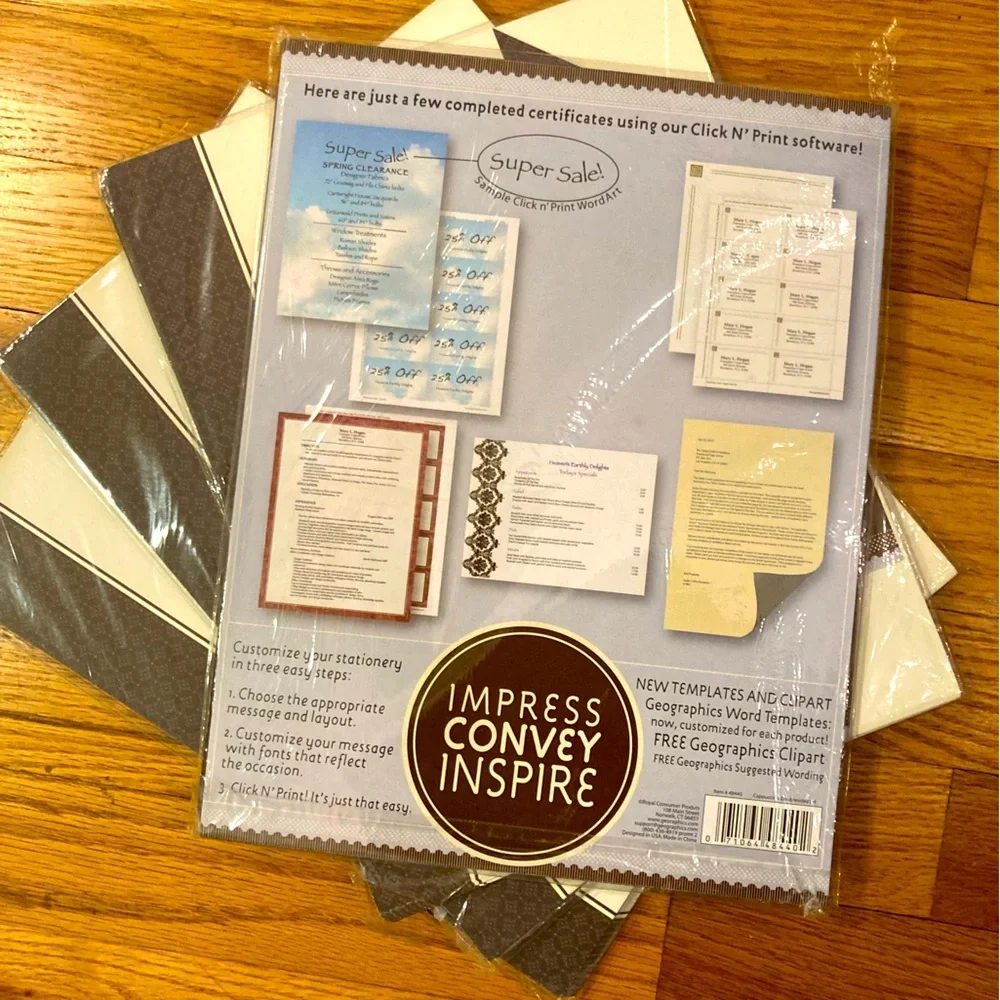 Letterhead Double-Sidedd 8.5 “x 11”Cappuccino - 50 Sheets